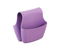 Silicone Storage Organizer with Drain Hole for Sink Designed to Hold Sponges and Cleaning Accessories, Dryness and Order Around the Sink (purple)