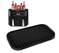 Silicone Storage Rack for Ninja AF400EU AF451EU, Multifunctional Non-Slip Silicone Pad for Ninja AF400EU & AF451EU, Hot Air Fryer Accessories, Wear-resistant and Easy to Clean, Black
