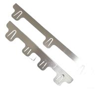 Silicone Stove Gap Covers Alternative Stainless Steel 27.5" Adjustable Length Cooktop Side Fillers Heat for proof Barrier(K03 Silver)