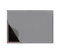 Silicone Stove Top Cover for Electric Stove 28"x20", Extra Large Silicone Dishes Drying Mat, 28 inch Big Trivet Mat for Hot Pots, Flat Glass Top Stove Cover Protector -Light Grey