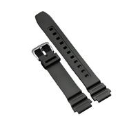 Silicone Strap 18mm Compatible With Casio W218H SGW-300/400 MRW-200 AE-1200WH Rubber Bracelet Universal Soft Comfortable Band(Black)