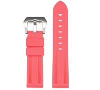 Silicone Strap 20mm 22mm 24mm 26mm Sport Rubber Bracelet Band Watch Accessories(Red,20mm)
