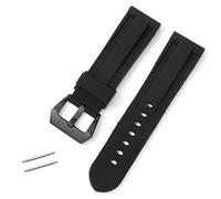 Silicone strap 22mm 24mm 26mm Black Blue Red Green Watchband Quick Release Replacement Rubber Band