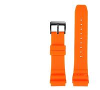 Silicone strap 22mm Compatible With CASIO swordfish diving watch MDV-106 MDV-107 MTP-VD01D efr-303l watchband Orange green men's wrist band(Orange black,22mm)