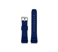 Silicone Strap 22mm Fir For CASIO Diving Watch MDV-106 MDV-107 MTP-VD01D Efr-303l Watchband Green Men's Wrist Band(Blue Silver,20mm)