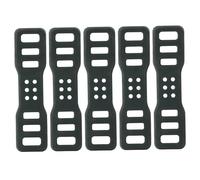 Silicone Strap, 5Pcs Foldable & Thickened Bike Light Mount with Holes Elastic Rubber Straps for Flashlight, Cell Phones, Speaker Holder