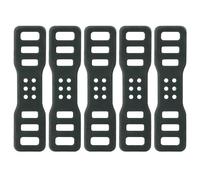 Silicone Strap, Bike Light Mount 5Pcs Foldable & Thickened Elastic Rubber Straps with Holes for Flashlight, Cell Phones, Speaker Holder