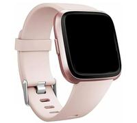 Silicone Strap Compatible with Fitbit Versa, Small, Khaki - Soft TPU Sport Replacement Watch Band for Versa 2 Versa Lite Versa SE, Waterproof Flexible Wristband with Color-Matched Buckle-by Bobo