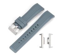 Silicone Strap Compatible With Tissot PRX Series T137.407/T137.410 Super Player 40MM Steel Quick Release Adapter Watch Band Accessories 12mm(Grey)
