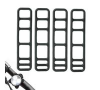 Silicone Strap for Bike Lights - Headlights and Taillights Accessories Easy attachment with elastic band, also compatible with the installation of rear view mirrors and equipment of g, 6 holes 100mm 4