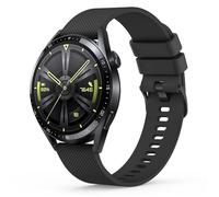 Silicone Strap for Huawei Watch 4/4 Pro/3/3 Pro,Honor MagicWatch 2/Watch GS Pro, 22mm Classic Soft Replacement Band compatible with Huawei Watch GT 4 46mm/Watch GT 3/3 Pro 46 mm/GT 2/2 Pro/2e(Black)