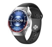 Silicone Strap for Huawei Watch GT 6 Pro with Reverse Buckle Adjustable Black