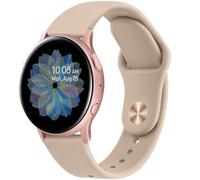 Silicone Strap for Samsung Galaxy Watch (Active/Active 2/3/Galaxy Watch 42mm) 20mm Band, Compatible with Gear Sport/S2 Classic/Garmin (Milk Tea)