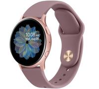 Silicone Strap for Samsung Galaxy Watch Active/Active 2 40mm/44mm, 20mm Band for Gear Sport/S2 Classic/Watch 3 41mm/42mm/Garmin 20mm (Smoke Purple)