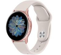 Silicone Strap for Samsung Galaxy Watch Active/Active 2 40mm/44mm, 20mm Watch Band for Gear Sport/S2 Classic/Galaxy Watch 3 41mm/Galaxy Watch 42mm/Garmin (Starlight)