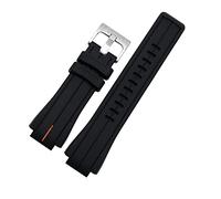 Silicone Strap T2N720 T2N721 TW2T76300 Men Sport Waterproof Rubber Wrist Bracelet Band Watch Accessories 16mm Fit for Timex Watch Strap (Color : Black red S, Size : 16mm) Full of stars