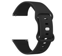 Silicone Straps Compatible with Garmin Vivoactive 5 Watch Strap/Vivoactive 6/3/3 Music, 20mm Soft Sport band Replacement for Venu Sq 2/Venu/Venu Sq & Forerunner 55/165/245/645 (Black)