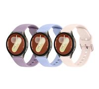 Silicone Straps for Samsung Galaxy Watch 7/6/5/4 40mm 44mm Watch 5 Pro 45mm/Watch 6 Classic 43mm 47mm/Watch 4 Classic 42mm 46mm/Watch FE 40mm/Watch 3 41mm/Watch Active 2 Silicone Bands Women(Pack B)