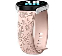 Silicone Straps for Xiaomi Watch S4 41 mm, 18 mm Flower Sport Watch Strap, Replacement Strap for Withings ScanWatch 2 38 mm/Light/Steel HR 36 mm, for Oneplus Watch 3 43 mm, Eine Grösse, Silicone, No