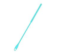 Silicone Straw Brush, 8mm Blue 9.45in Long Straw Cleaner with Hanging Hole Reusable Straw Washing Tool Bendable Crevice Cleaning Brush Slim Pipe Brush for Glass Metal Straw