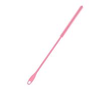 Silicone Straw Brush, 8mm Pink 9.45in Long Straw Cleaner with Hanging Hole Reusable Straw Washing Tool Bendable Crevice Brush Slim Pipe Brush for Glass Metal Straw