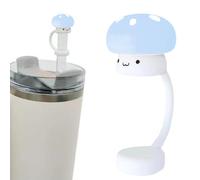 Silicone Straw Cover, Straw Covers | Mushroom Shape Protection Tips Lids for - Cartoon Straw Tip Lids, Topper Gift