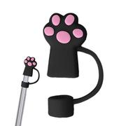 Silicone Straw Lids, Drinking Straw Tips | Cat Claw Shape Straw Cover Dustproof | Food Grade Material Drinking Tool for Home, The A