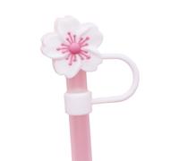 Silicone Straw Topper for Stanley 30 & 40 Oz,Cute Begonia Flower Straw Cover Cap,Dust-Proof Splash Proof Straw Topper,Reusable Straw Cap Cover,Drinking Straw Tip Covers for Stanley 8-10mm Straws