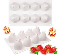 Silicone Strawberry French Mousse Cake Fondant Mold Chocolate Baking Mould