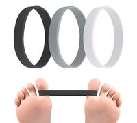 Silicone Stretch Bands for Hallux Valgus,Big Toe Alignment,3 Colour Options,Toe Separator Stretcher for Pain Relief Foot Correction,Unisex Design,2 Sizes (Large)