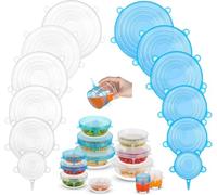 Silicone Stretch Lids, 12PCS Zero Waste Reusable Container Covers