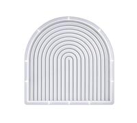 Silicone Striped Molds Arch Door Tray Resin Mold Handmade Cup Mat Epoxy Home Ornament Craft Striped Tray Arch Shaped