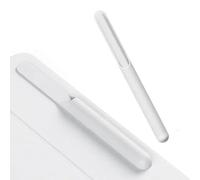 Silicone Stylus Pen Holder Sleeve, Self-Adhesive Pencil Case for Tablet, Non-Loss Gaudr Cover, Portable 6.81 in,for Apple Pencil 2nd Generation(White)