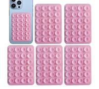 Silicone Suction Cup Phone Case - 5x Phone Cover, Powerful Suction Holder, Silicone Grip, Shock Resistant, Anti Slip Adhesive | Ideal for Workouts Kitchens Videos Photos Stable Mounting
