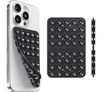 Silicone Suction Cup Phone Case Mount Double Sided-Klearlook Silicon Sticky Phone Grip with Higher Suction Power,Suction Pad Hands-Free Smartphone Accessories Holder for Selfies&Videos,Midnight Black