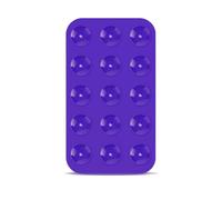 Silicone Suction Cup Phone Mount, Double Sided Phone Suction Holder Back of Phone Sticky Grip Multipurpose Suction Phone Case for Shower Mirror Car Selfies (Purple)