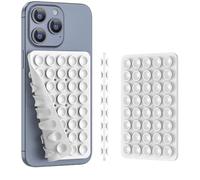 Silicone Suction Phone Case Mount (Compatible iPhone and Android Cellphone case, Hands-Free Phone Accessory Holder for Selfies and Videos) Fidget Toy Gift（White）