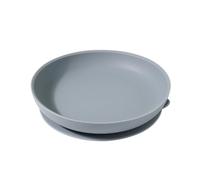 Silicone Suction Plate for Elderly, Safe Silicone Spill Dinner Plate High Sides Plate with Robust Base Adaptive Tableware for Independent Eating(Blue)