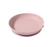 Silicone Suction Plate for Elderly, Safe Silicone Spill Dinner Plate High Sides Plate with Robust Base Adaptive Tableware for Independent Eating(Pink1)
