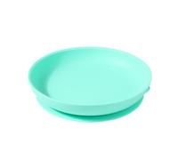 Silicone Suction Plate for Elderly, Safe Silicone Spill Dinner Plate High Sides Plate with Robust Base Adaptive Tableware for Independent Eating(Green)