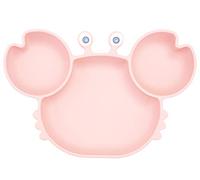 Silicone Suction Plate for Toddlers - Self Feeding Training Divided Plate Dish and Bowl for Baby Kids, Fits for Most Highchairs Trays, Microwave & Dishwasher Safe