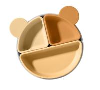 Silicone Suction Plate Multifunctional Divided Grid Suction | Food Grade Silicone Suction Plates for Home Outdoors Travel Picnic Lightweight Easy Clean Stackable Child