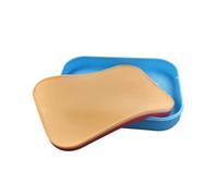 Silicone Suture Practice Skin Model, 15 X 11 Cm Suturing and Knot Tying Practice Tool for Teaching and Skills Lab Use Suturing Trainer Needle Board Nursing Training Study Model Classroom Demo Knot Pad