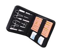 Silicone Suture Training Equipment Comprehensive Set for Medicals Learners Features Realistic Skin Feel and Portability Silicone Suturing Practice Set
