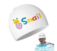 Silicone Swim Hat - Waterproof Cartoon Swimming Cap with Soft Non-Slip Fit, Flexible Unisex Design for Comfortable Wear, Ideal Pool Accessory for Girls and Boys During Lessons, Exercise, Training