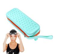 Silicone Swimming Goggles Case | Swimming Goggles Case with Flow Holes - Portable Bag with Wrist Strap for Water Sports Accessories - Swimming Pool Beach