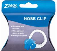 Silicone Swimming Nose Clip with Case, Blue/Clear, Nose Clip Swimming Adult