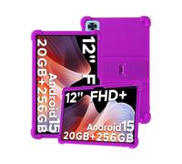 Silicone Tablet Case for DOOGEE T36 12 inch with Full Coverage, Shockproof, Anti-scratch, Adjustable Stand, and Soft Silicone Cover,Purple