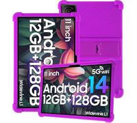 Silicone Tablet Case for DOOGEE T40 / DOOGEE T30 Pro/DOOGEE T30S / DOOGEE T30SE 11inch Tablet with Full Coverage, Shockproof, Anti-scratch, Adjustable Stand, and Soft Silicone Cover,Purple