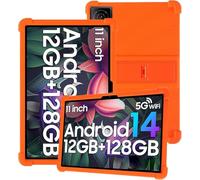 Silicone Tablet Case for DOOGEE T40 / DOOGEE T30 Pro/DOOGEE T30S / DOOGEE T30SE 11inch Tablet with Full Coverage, Shockproof, Anti-scratch, Adjustable Stand, and Soft Silicone Cover,Orange